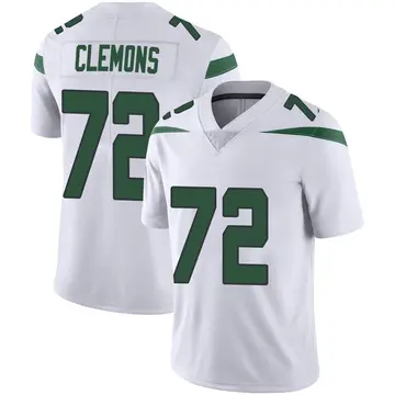 Nike Micheal Clemons Men's Limited New York Jets White Spotlight Vapor Jersey