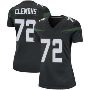 Nike Micheal Clemons Women's Game New York Jets Black Stealth Jersey