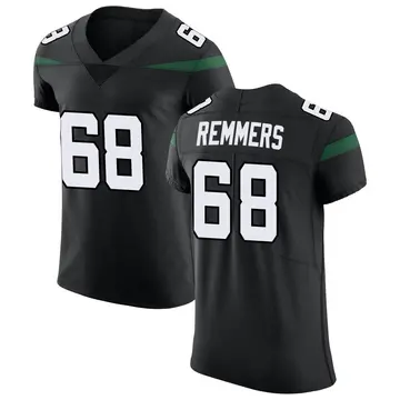 Nike Mike Remmers Men's Elite New York Jets Black Stealth Vapor Untouchable Jersey
