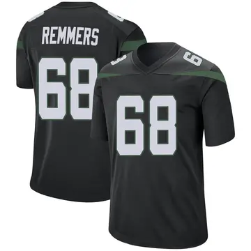 Nike Mike Remmers Men's Game New York Jets Black Stealth Jersey