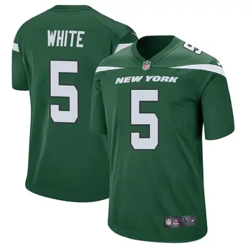 Nike Mike White Men's Game New York Jets Green Gotham Jersey