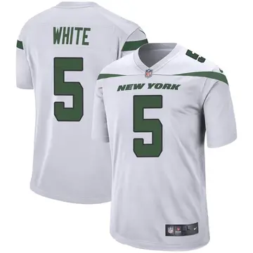 Nike Mike White Men's Game New York Jets White Spotlight Jersey