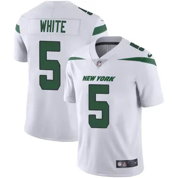 Nike Mike White Men's Limited New York Jets White Spotlight Vapor Jersey