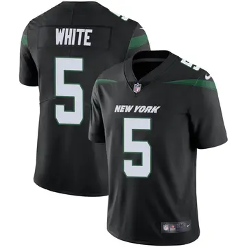 Nike Mike White Youth Limited New York Jets Black Stealth Vapor Jersey