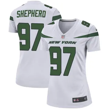 Nike Nathan Shepherd Women's Game New York Jets White Spotlight Jersey