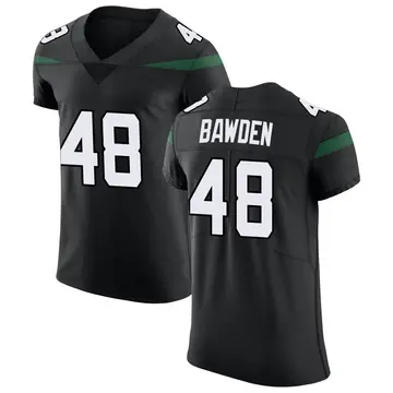 Nike Nick Bawden Men's Elite New York Jets Black Stealth Vapor Untouchable Jersey