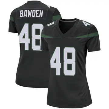 Nike Nick Bawden Women's Game New York Jets Black Stealth Jersey