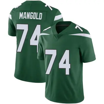 Nike Nick Mangold Men's Limited New York Jets Green Gotham Vapor Jersey