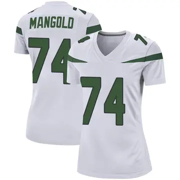 Nike Nick Mangold Women's Game New York Jets White Spotlight Jersey