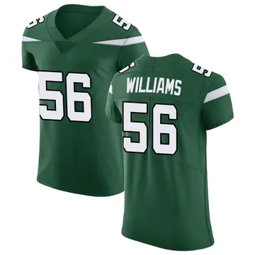 Nike Quincy Williams Men's Elite New York Jets Green Gotham Vapor Untouchable Jersey