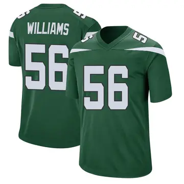Nike Quincy Williams Men's Game New York Jets Green Gotham Jersey