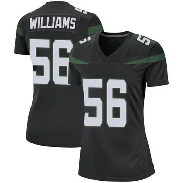 Nike Quincy Williams Women's Game New York Jets Black Stealth Jersey