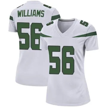 Nike Quincy Williams Women's Game New York Jets White Spotlight Jersey