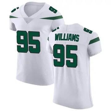 Nike Quinnen Williams Men's Elite New York Jets White Spotlight Vapor Untouchable Jersey