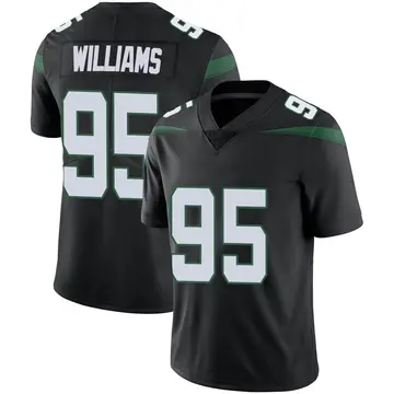 Nike Quinnen Williams Men's Limited New York Jets Black Stealth Vapor Jersey