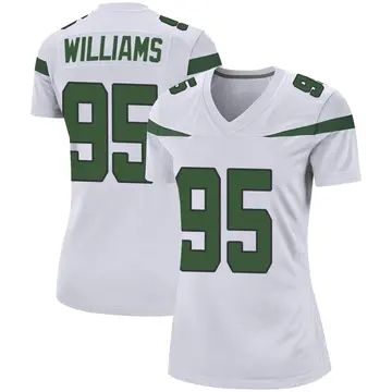 Nike Quinnen Williams Women's Game New York Jets White Spotlight Jersey