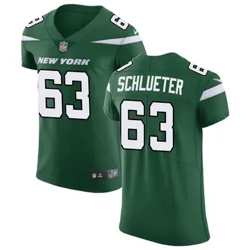 Nike Sam Schlueter Men's Elite New York Jets Green Gotham Vapor Untouchable Jersey