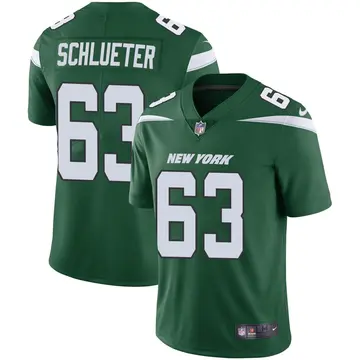 Nike Sam Schlueter Men's Limited New York Jets Green Gotham Vapor Jersey