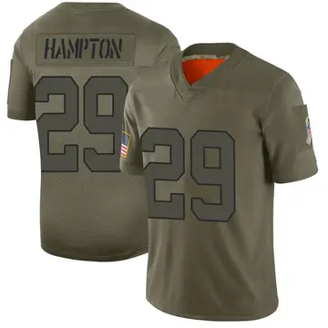 Nike Saquan Hampton Men's Limited New York Jets Camo 2019 Salute to Service Jersey