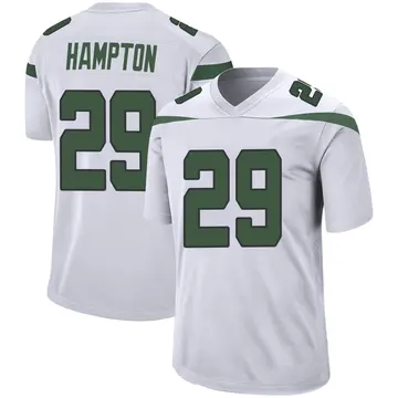 Nike Saquan Hampton Youth Game New York Jets White Spotlight Jersey