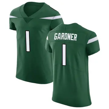 Nike Sauce Gardner Men's Elite New York Jets Green Gotham Vapor Untouchable Jersey