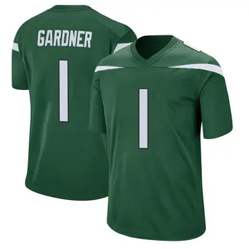 Nike Sauce Gardner Men's Game New York Jets Green Gotham Jersey