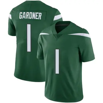 Nike Sauce Gardner Men's Limited New York Jets Green Gotham Vapor Jersey