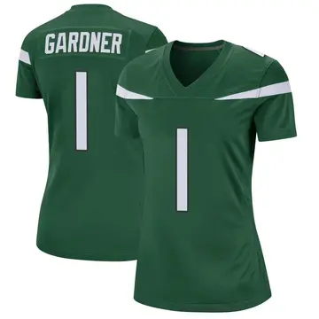 Nike Sauce Gardner Women's Game New York Jets Green Gotham Jersey
