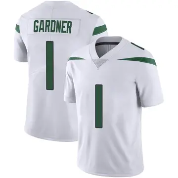 Nike Sauce Gardner Youth Limited New York Jets White Spotlight Vapor Jersey