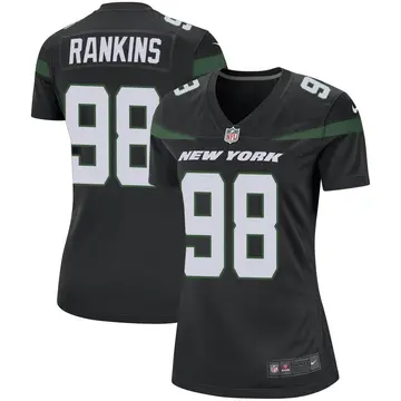 Nike Sheldon Rankins Women's Game New York Jets Black Stealth Jersey