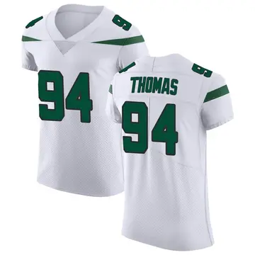 Nike Solomon Thomas Men's Elite New York Jets White Spotlight Vapor Untouchable Jersey