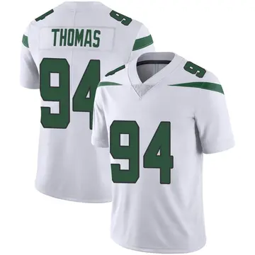 Nike Solomon Thomas Men's Limited New York Jets White Spotlight Vapor Jersey