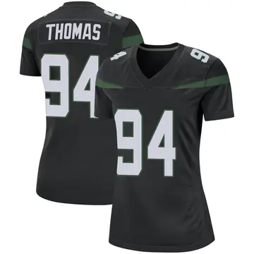 Nike Solomon Thomas Women's Game New York Jets Black Stealth Jersey