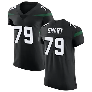 Nike Tanzel Smart Men's Elite New York Jets Black Stealth Vapor Untouchable Jersey