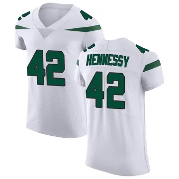 Nike Thomas Hennessy Men's Elite New York Jets White Spotlight Vapor Untouchable Jersey