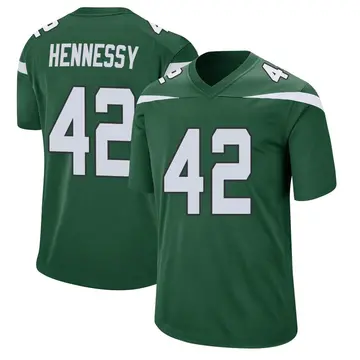 Nike Thomas Hennessy Men's Game New York Jets Green Gotham Jersey