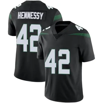 Nike Thomas Hennessy Men's Limited New York Jets Black Stealth Vapor Jersey