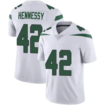 Nike Thomas Hennessy Men's Limited New York Jets White Spotlight Vapor Jersey