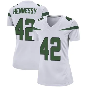 Nike Thomas Hennessy Women's Game New York Jets White Spotlight Jersey