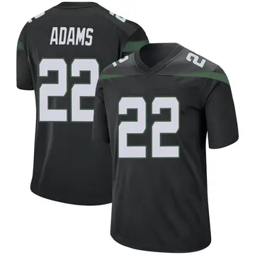Nike Tony Adams Men's Game New York Jets Black Stealth Jersey