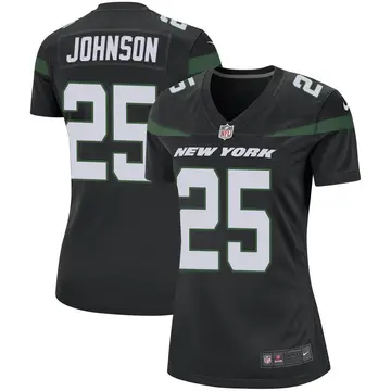 Nike Ty Johnson Women's Game New York Jets Black Stealth Jersey