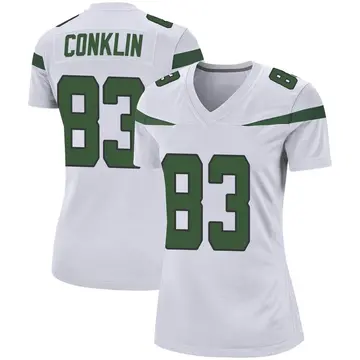 Nike Tyler Conklin Women's Game New York Jets White Spotlight Jersey