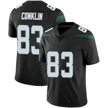 Nike Tyler Conklin Youth Limited New York Jets Black Stealth Vapor Jersey
