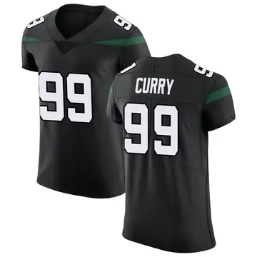 Nike Vinny Curry Men's Elite New York Jets Black Stealth Vapor Untouchable Jersey