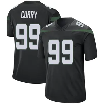 Nike Vinny Curry Men's Game New York Jets Black Stealth Jersey