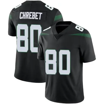 Nike Wayne Chrebet Men's Limited New York Jets Black Stealth Vapor Jersey