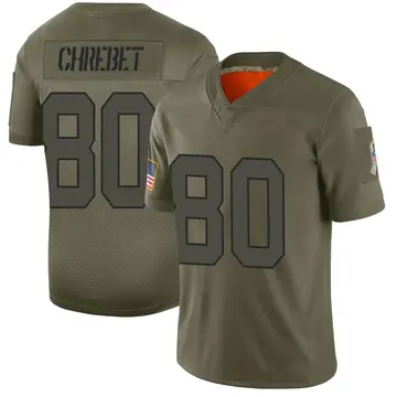 Nike Wayne Chrebet Men's Limited New York Jets Camo 2019 Salute to Service Jersey