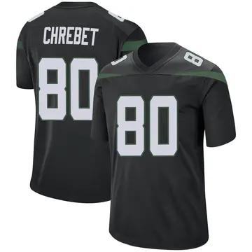 Nike Wayne Chrebet Youth Game New York Jets Black Stealth Jersey