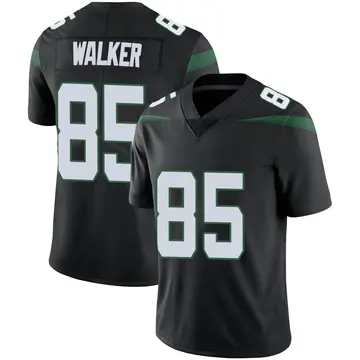 Nike Wesley Walker Men's Limited New York Jets Black Stealth Vapor Jersey
