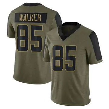 Nike Wesley Walker Youth Limited New York Jets Olive 2021 Salute To Service Jersey